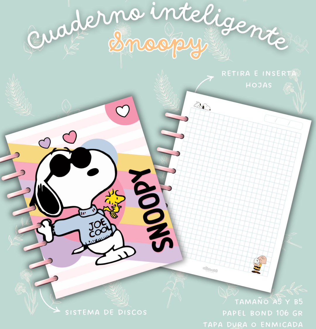 Cuaderno Snoopy