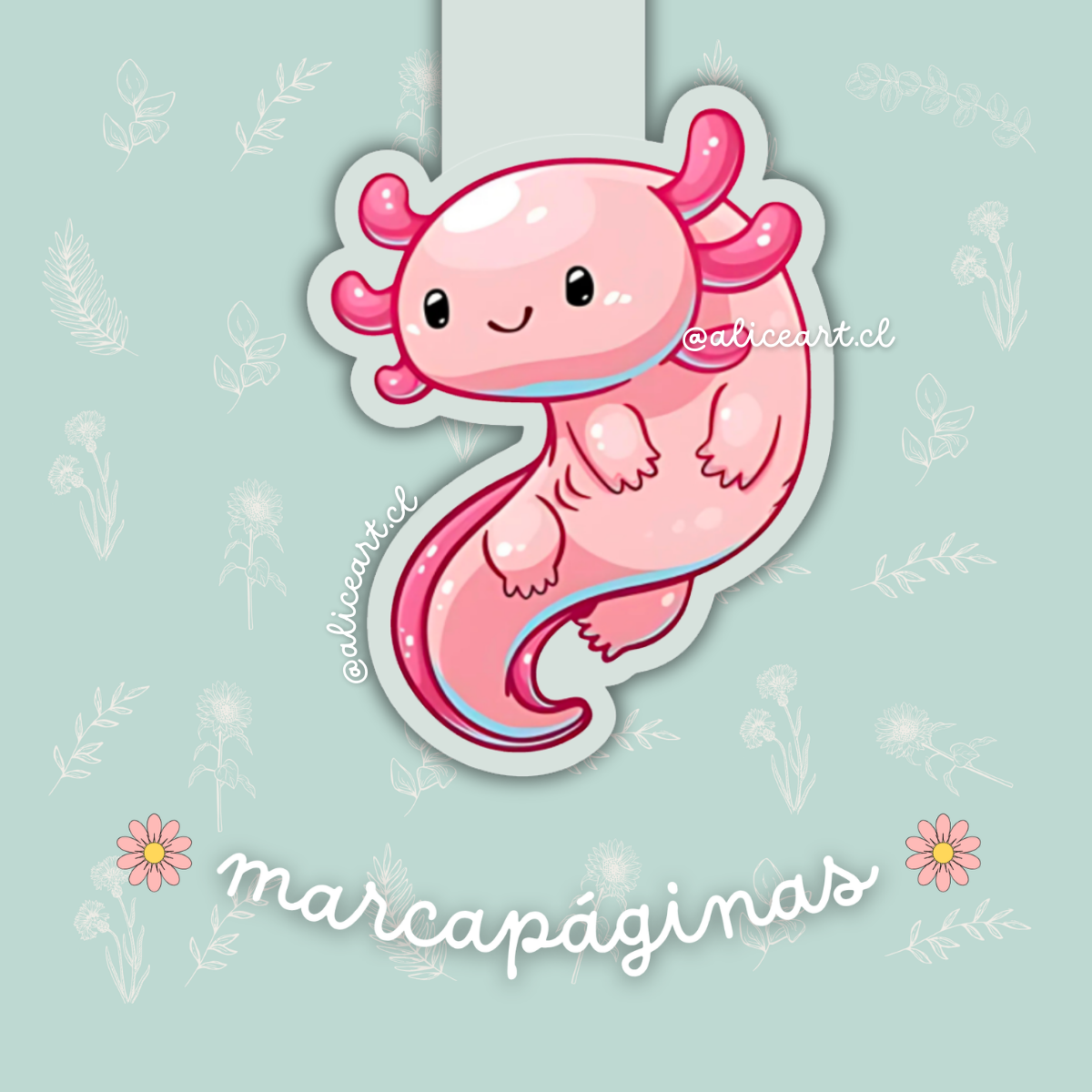 Marcapáginas magnético "Ajolote"