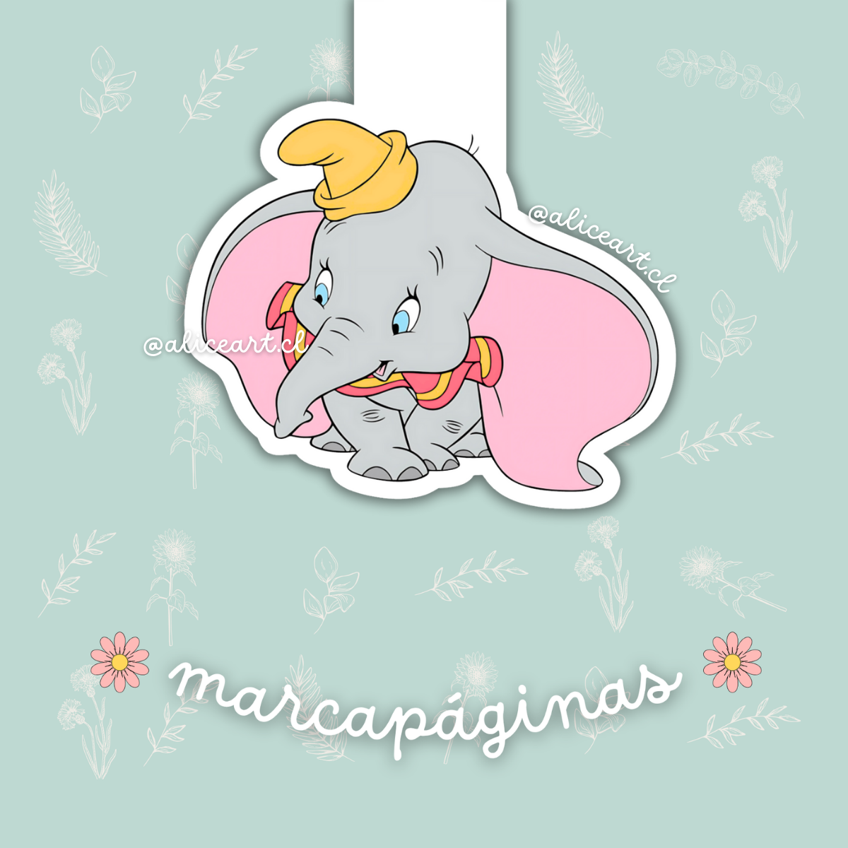 Marcapáginas magnético "Dumbo"