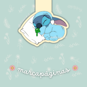 Marcapáginas magnético "Stitch durmiendo"