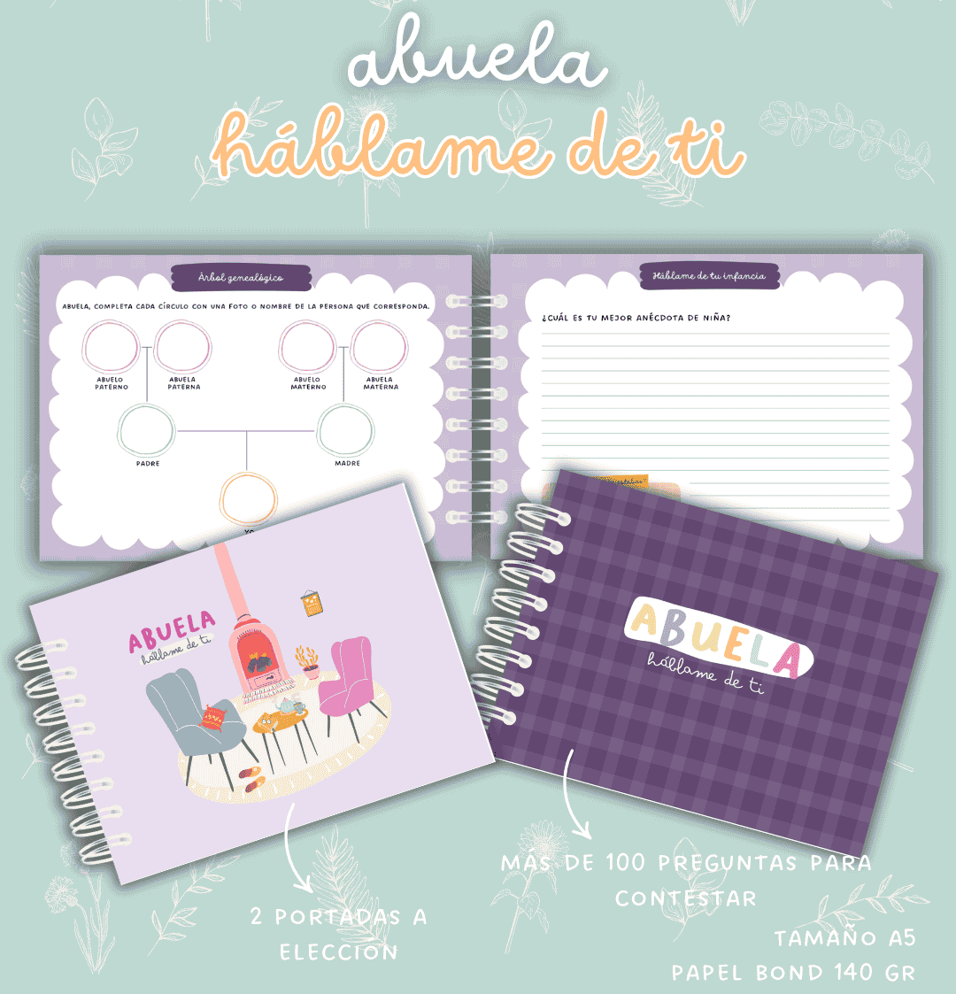 planner album recuerdos abuela hablame de ti